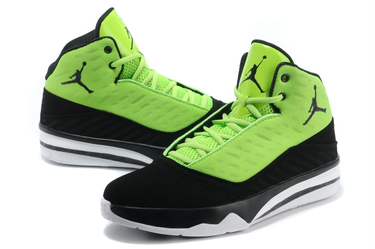 2013 Jordan B`MO Green Black White Shoes - Click Image to Close